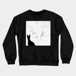 WHITE AND BLACK Crewneck Sweatshirt